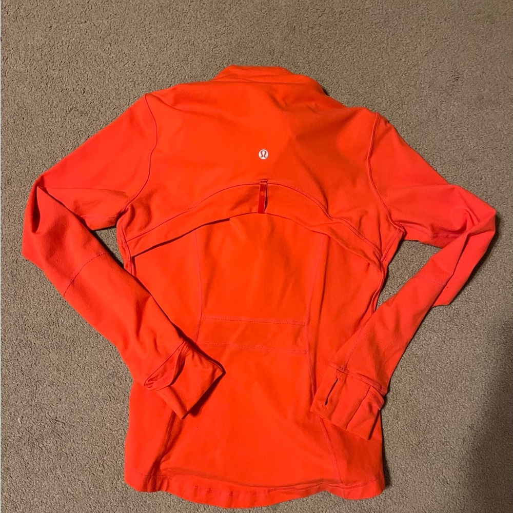 lululemon Athletica red/orange zip up jacket